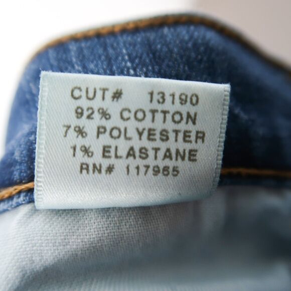 J Brand Jeans Size 26 Womens Blue Bliss Contrast Patchwork Stripe Flare 90's Y2K - Picture 2 of 12